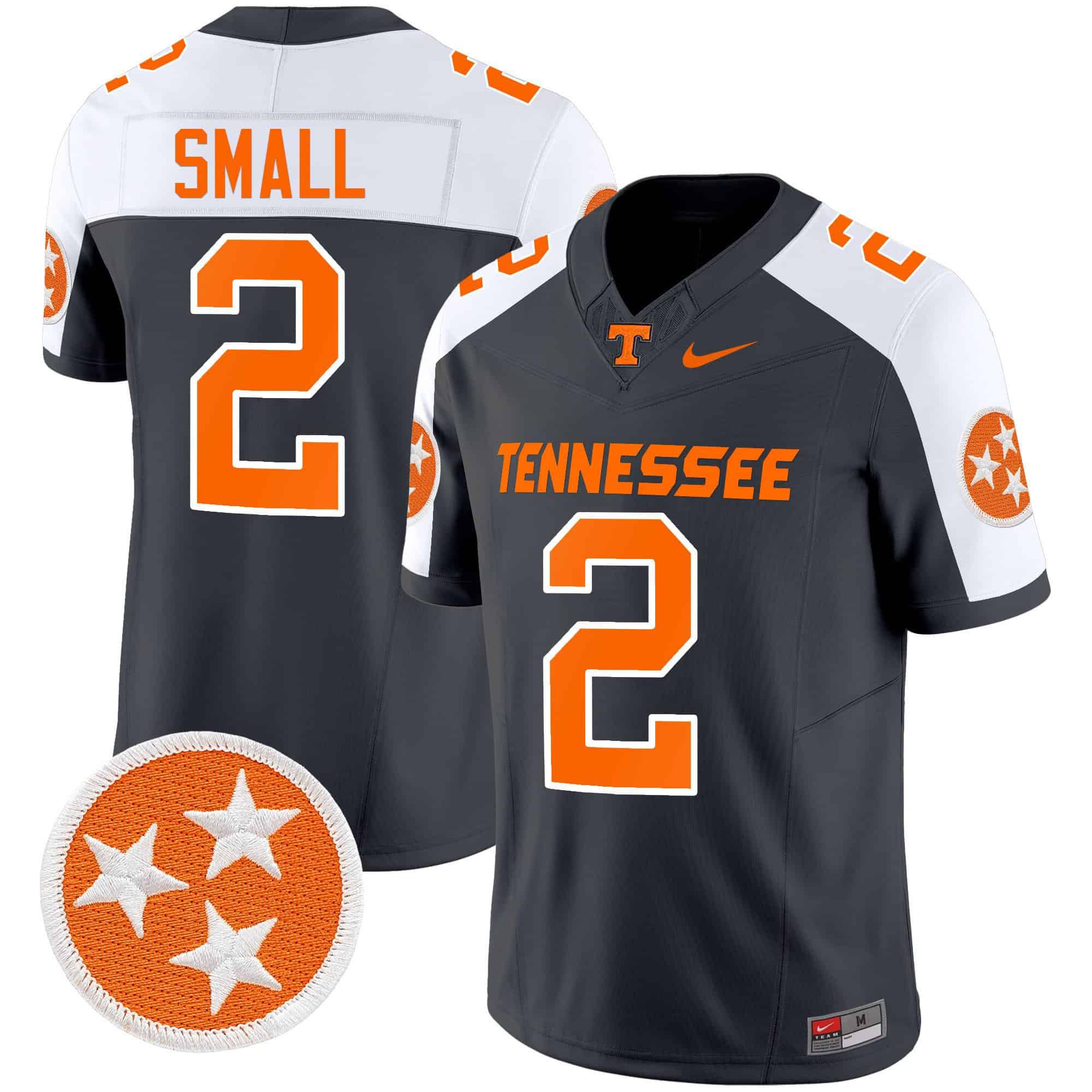 Men Tennessee Volunteers #2 Small Black 2024 Nike Vapor Limited NCAA Jersey